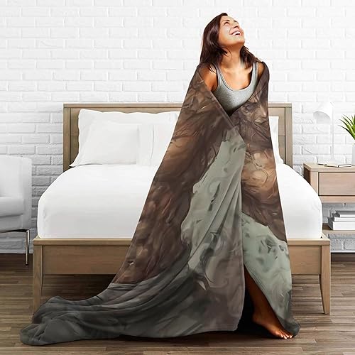 Miniatura 5 de Manta de anime Baki The Grappler Yujiro Hanma de microforro polar ultra suave, acogedora y cálida, adecuada para todas las salas de