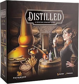 A Spirited Strategy Game, Highly-Thematic Euro Game, Strive for The Title of Master Distiller, 1 to 5 Players, Ages 14 and up