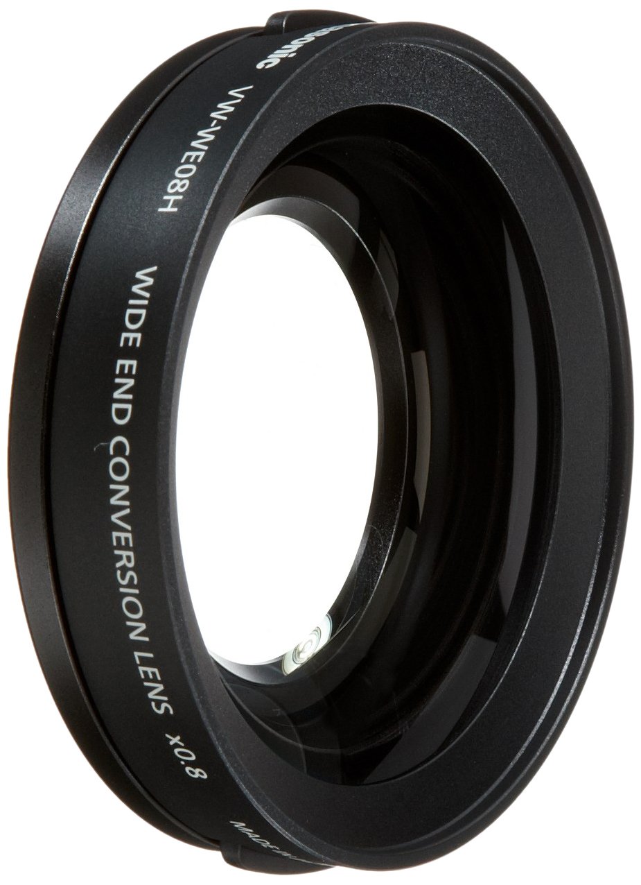 Panasonic VW-WE08HE-K Weitwinkellinse 46 mm für HD Camcorder SD707, TM700, HS700 ohne Zoomfunktion