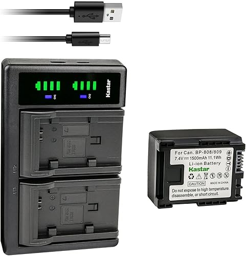 Kastar 1 paquete de batería y cargador USB LTD2 para Canon VIXIA HG30, VIXIA HF G30 HFG30, VIXIA HF M30 HFM30, VIXIA HF M31 HFM31, VIXIA HF M32