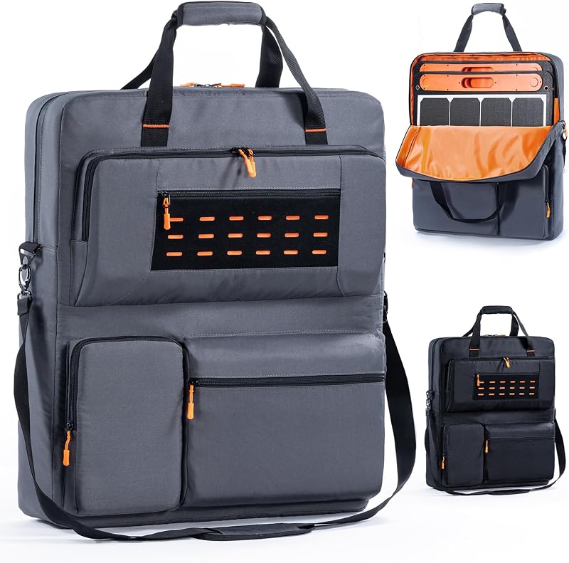 Bolsa para Transporte de Painel Solar FRECOLSH para Jackery SolarSaga 100W, 100X e 200W, ROCKPALS SP003 e Togo Power 100W