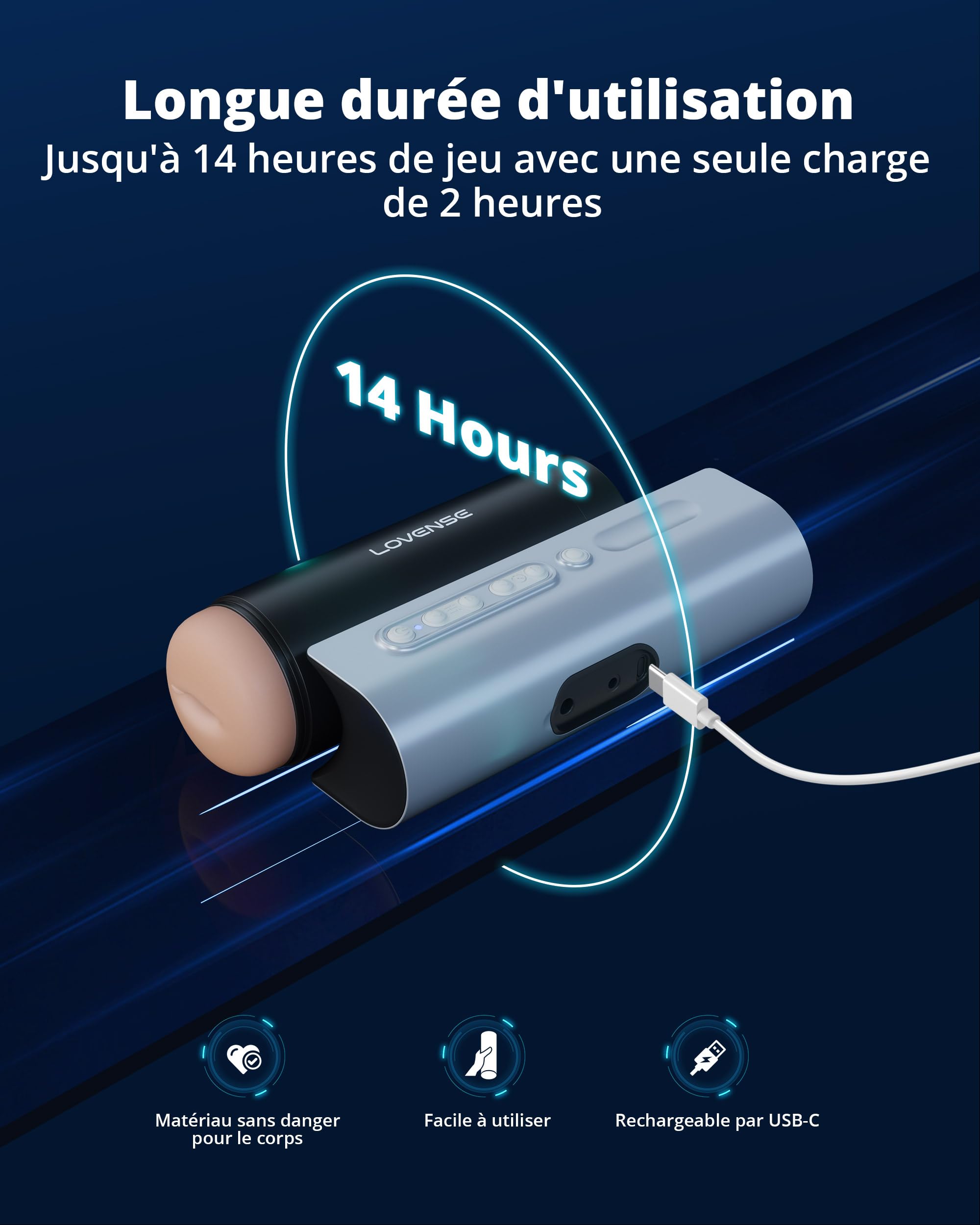 LOVENSE Solace Pro Masturbateur Automatique Homme Masturbateurs Masculins avec AI Sync App à Distance Masturbeuse Mains Libres Modèles de Succion illimitée Vaginette Ultra Réaliste Sextoyse Homme | Masturbateur Masculin AI Sync, Contrôle via Application,