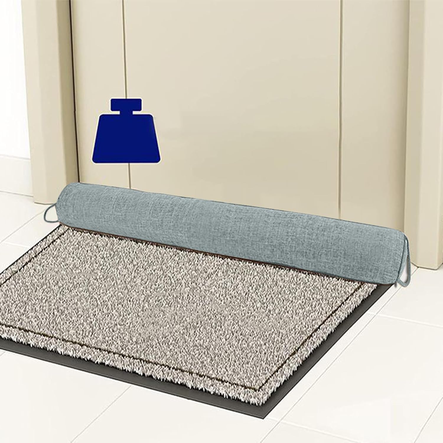 三角ドアドラフトストッパー - ドラフトシーリングブロッカー、ガレージ屋内屋外用の重み付きドアストッパー、ホームルーム用のしっかりし