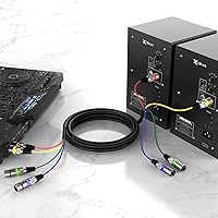 Vista 6 de EBXYA Serpiente de 4 Canales de 20 Pies - Cable Serpiente XLR Macho a Hembra Premium para Presentaciones en Vivo, Grabación, Estudios