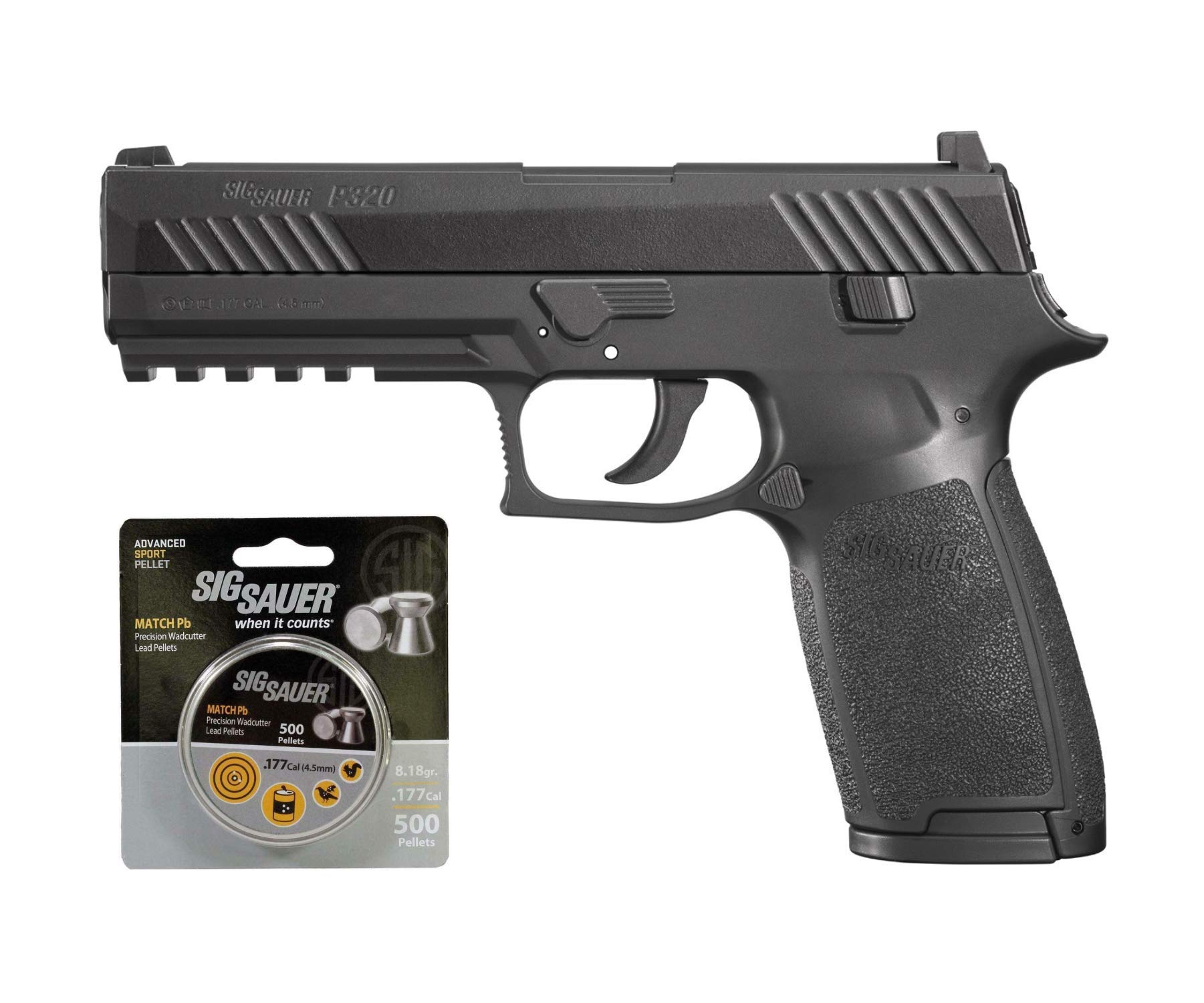 Buy Sig Sauer P320 Airgun .177 Cal 30 Rd with 500 Match Lead Pellets