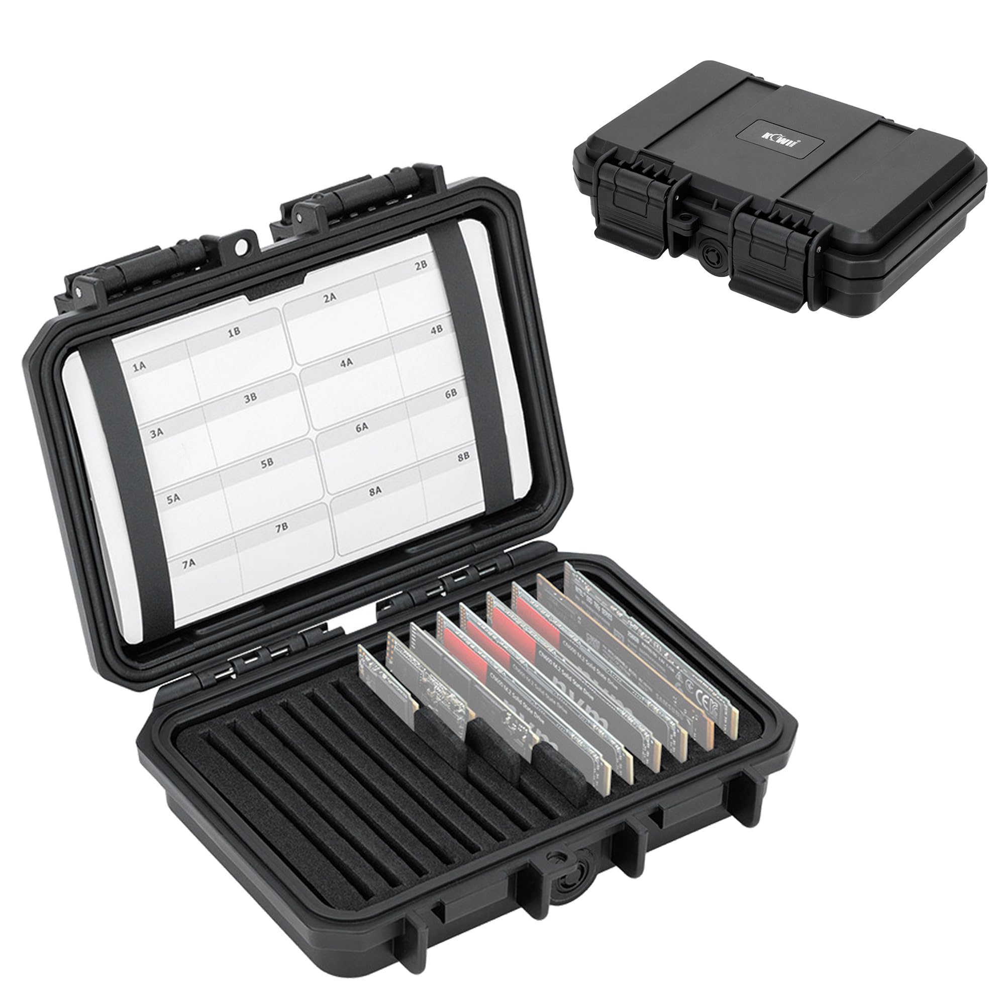 Amazon.co.jp: KIWIFOTOS 大容量 M.2 NVME 2280 SSD 収納ケース 15枚 M