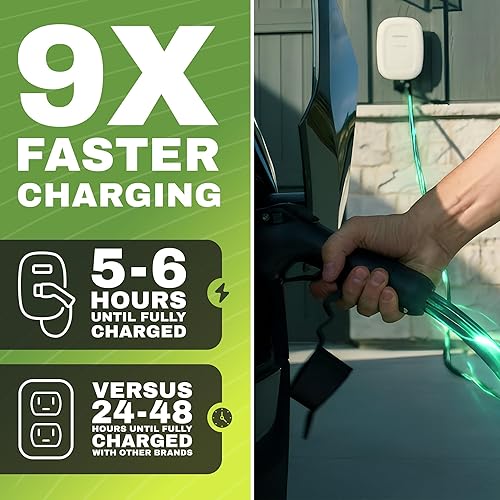 Miniatura 3 de EMPORIA Cargador EV de nivel 2 – NEMA 14-50 EVSE con cargador J1772 – 48 amperios EV nivel 2, estación de carga de vehículos eléctricos habilitada