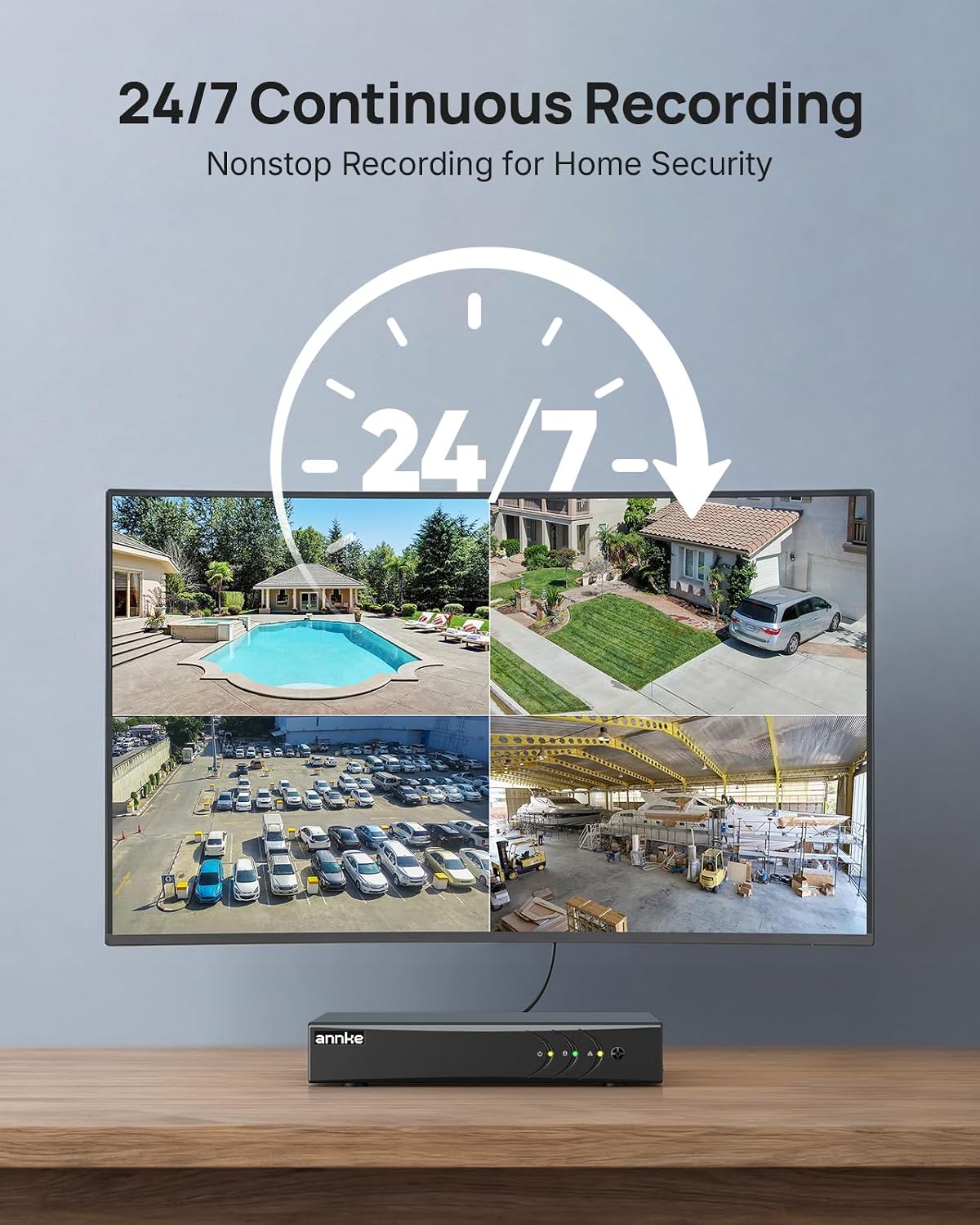 ANNKE 8 Channel Wired Security Camera System, 8 x 5MP Outdoor Cam, 1TB HDD image 5