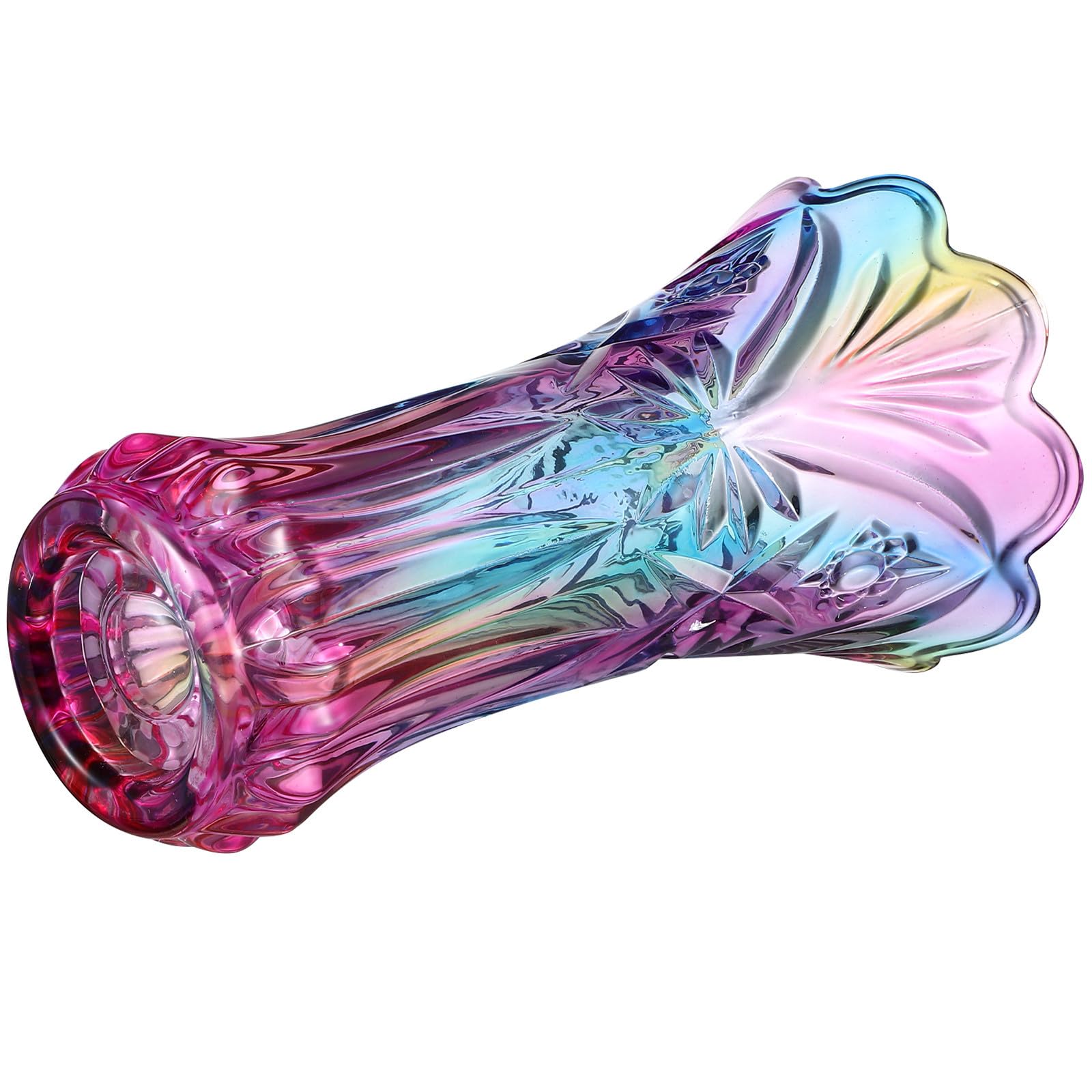 Vase de bureau résistant en verre coloré pour sublimer vos petits bouquets de maison