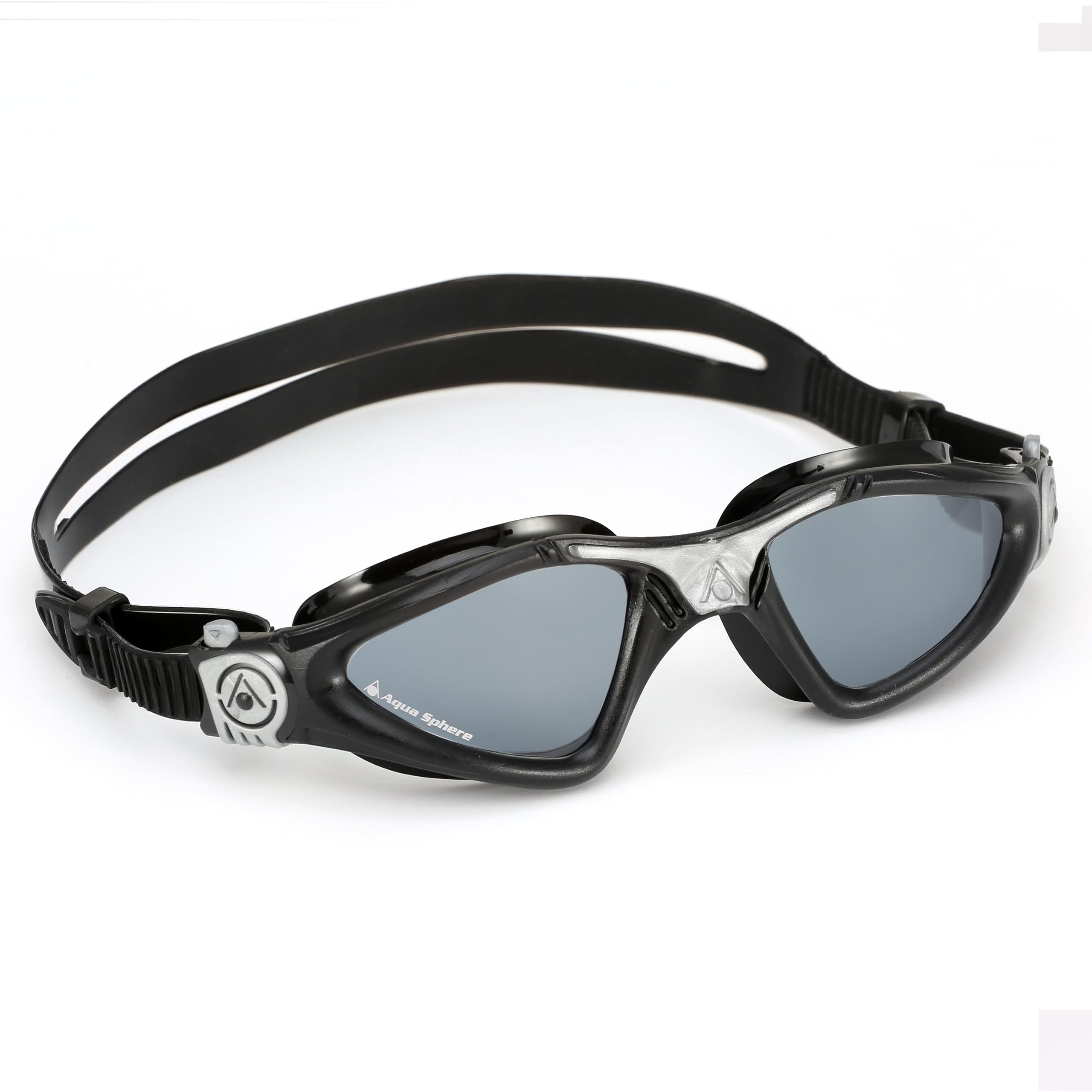 Kayenne Swim Goggles with Smoke Lens (Black/Silver)