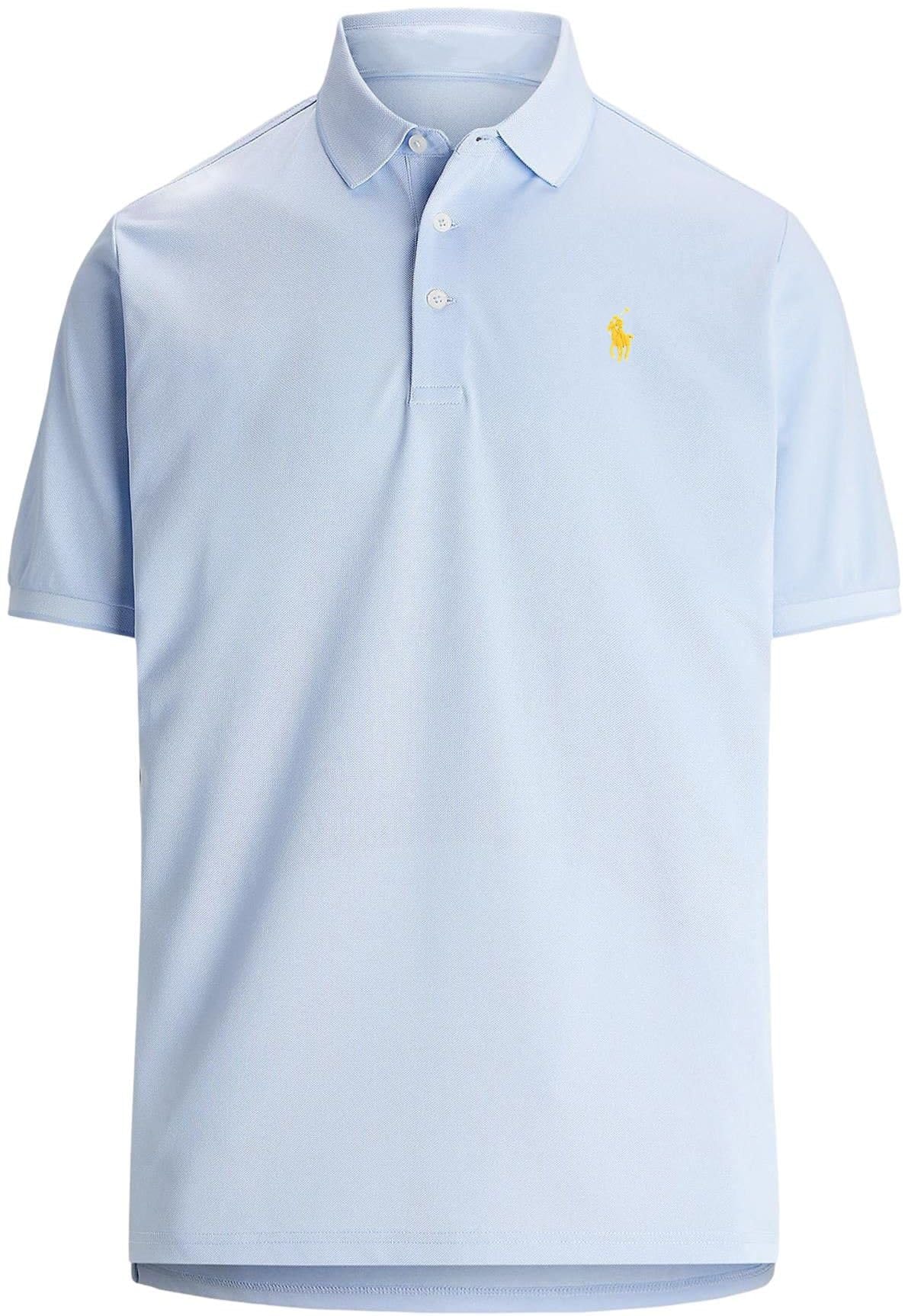 Polo Ralph Lauren Mens Performance Polo Shirts Large Oxford Blue With Yelow Pony