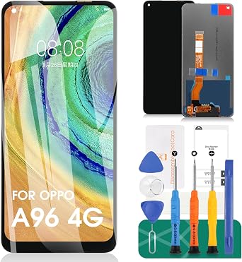 for Oppo A96 4G Screen Replacement for Oppo Realme 8i / 9i LCD Display Repair Kits for Oppo Realme Narzo 50 Touch Screen Digitizer Assembly Replacement Not for 5g
