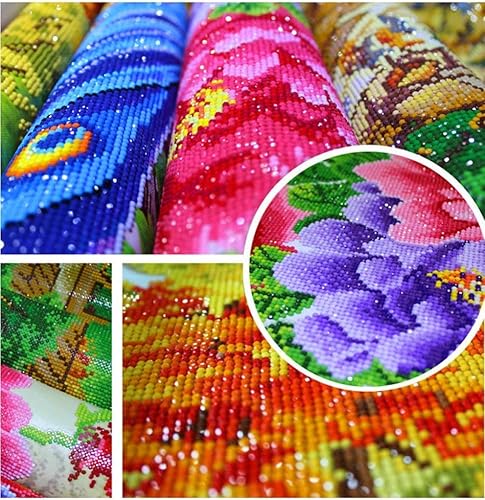 Miniatura 4 de ZSNUOK - Kit de pintura de diamantes 5D para bricolaje, kit de arte de diamantes 5D, taladro redondo completo para adultos o niños, kits de bordado