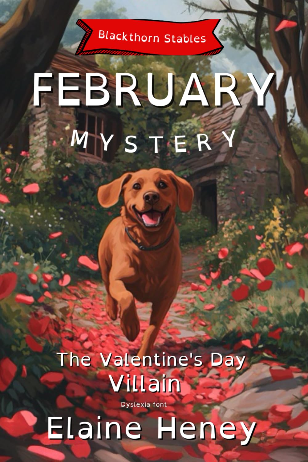 The Valentine's Day Villain | Blackthorn Stables February Mystery - Dyslexia Font: 12 (Blackthorn Stables Dyslexia Reading Books for Kids)