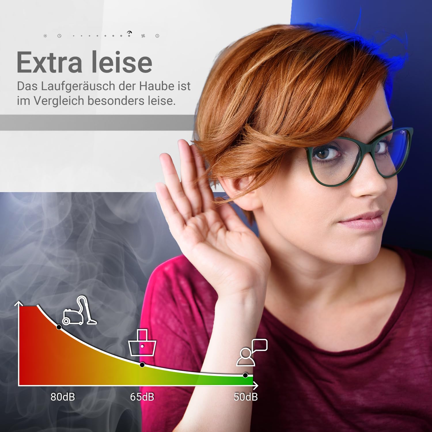 KKT KOLBE EASY9005WM okap kuchenny 90 cm, 782 m³/h, obieg powietrza, bez głowicy, okap ścienny, aplikacja Smart WiFi, Wi-Fi, oświetlenie RGBW