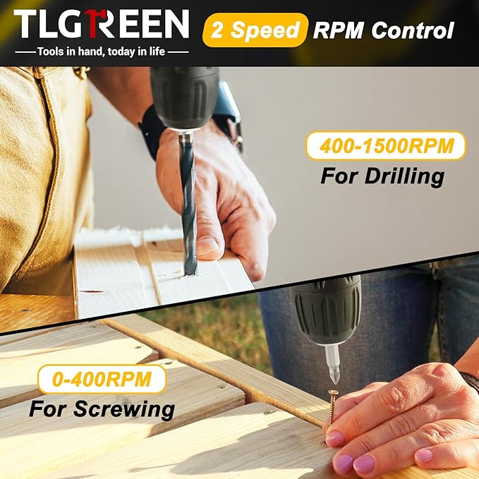 Kit de Herramientas TLGREEN con Taladro Inalámbrico 12V y 138 Piezas miniatura 6