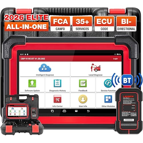LAUNCH X431 CRP919EBT Bidirectional Scanner, 2026 Full System Wireless OBD2 Scan Tool,35+ Services,ECU Code,Active Test,CANFD&DOIP, FCA Autoauth,V.A.G Guided,Upgraded of CRP919E