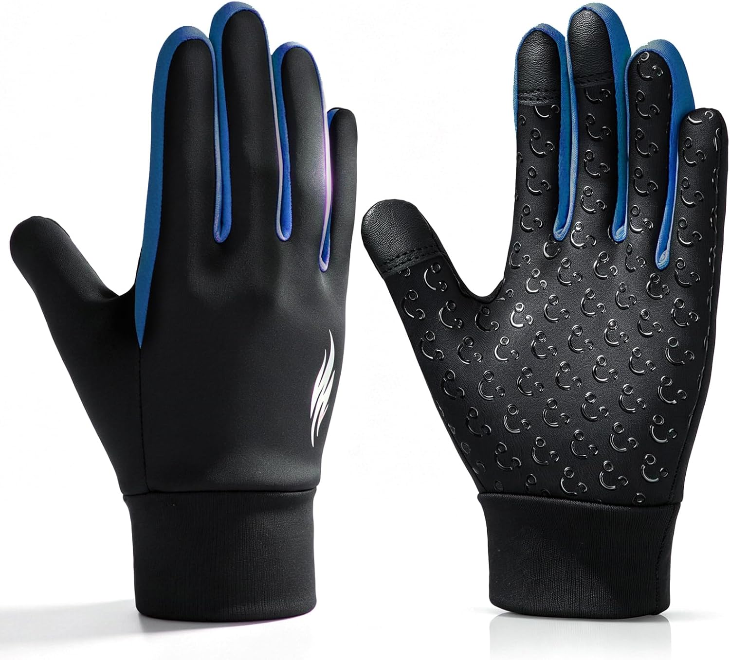 EEFOW Kids Warm Winter Gloves Touchscreen: Cold Weather Windproof Fleece Warm Gloves Anti-Slip Cycling Mittens for Aged 4-16