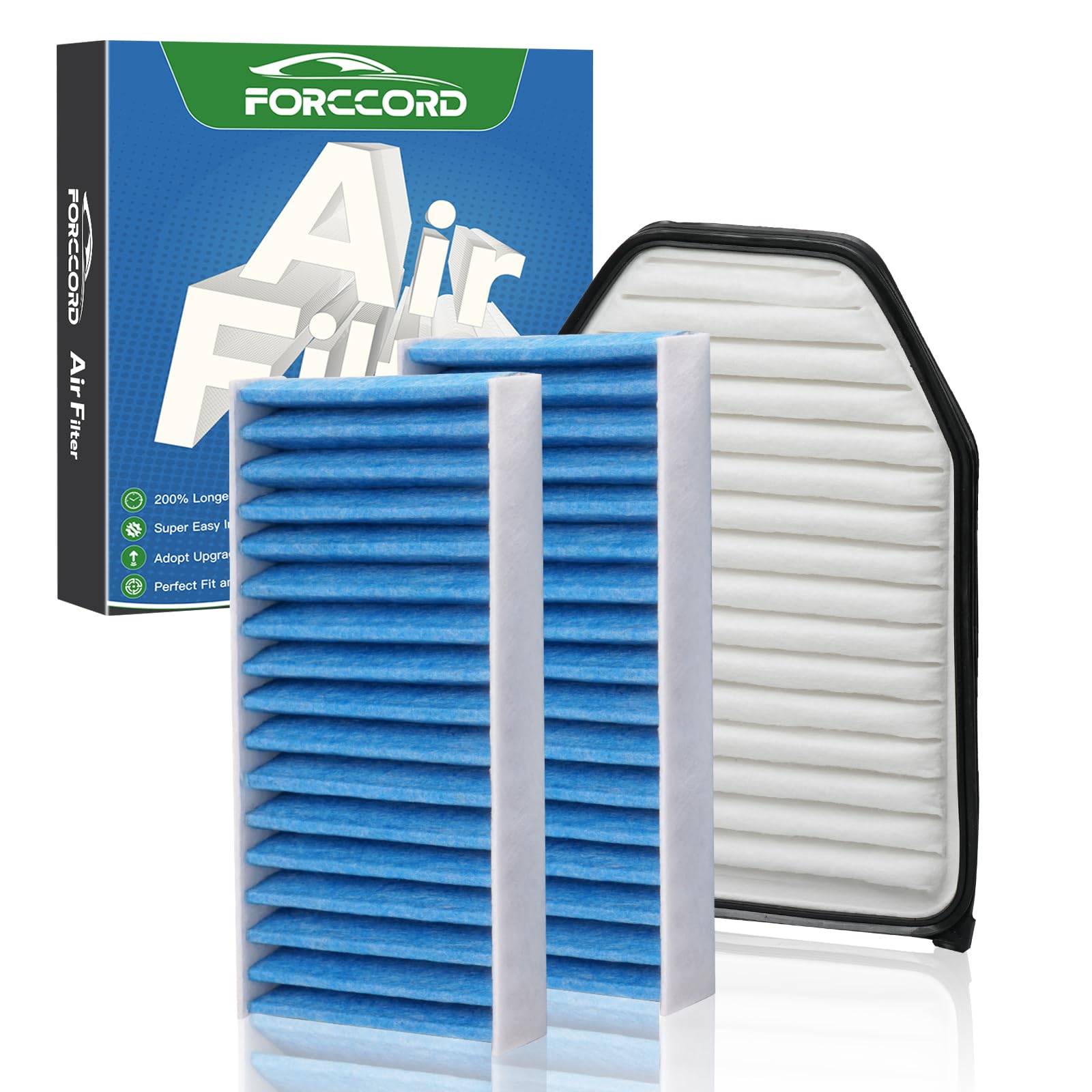 Cabin &amp; Engine Air Filter Kit for Jeep Wrangler 2011-2017, Wrangler JK 2018