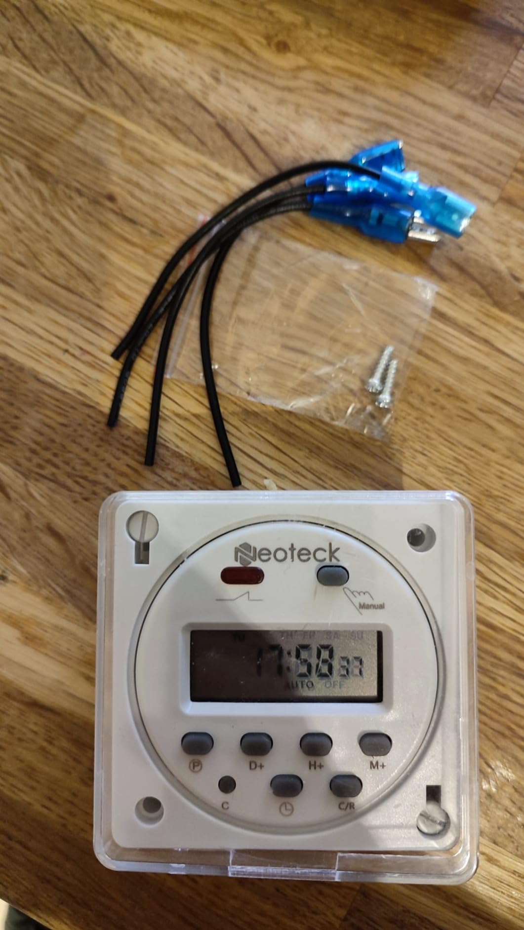 Neoteck DC 12V Timer Switch 16A Digital Electronic LCD Time Relay Switch Programmable Timer with