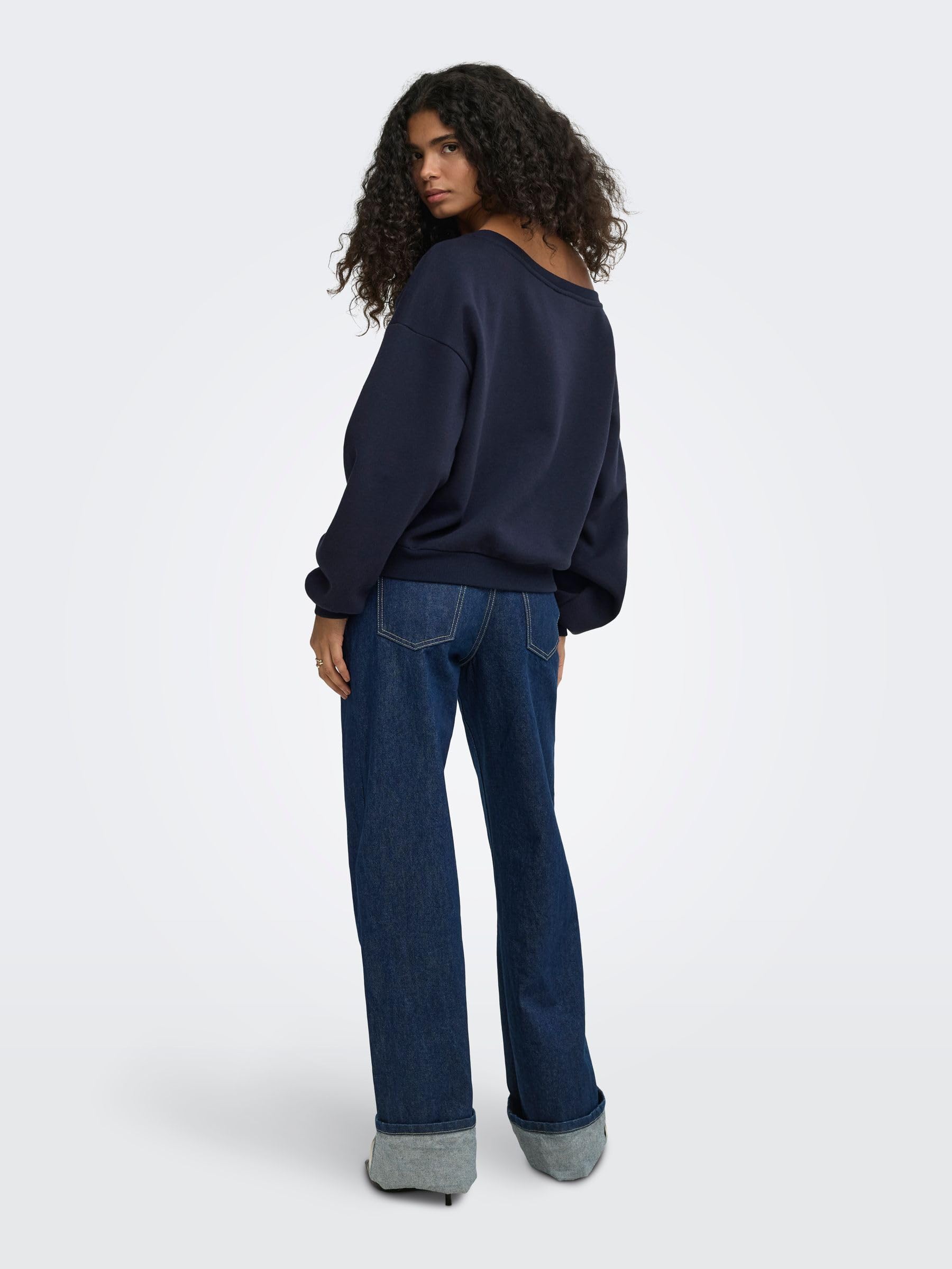Only Onlrhina L/S One Shoulder Swt Noos Donna