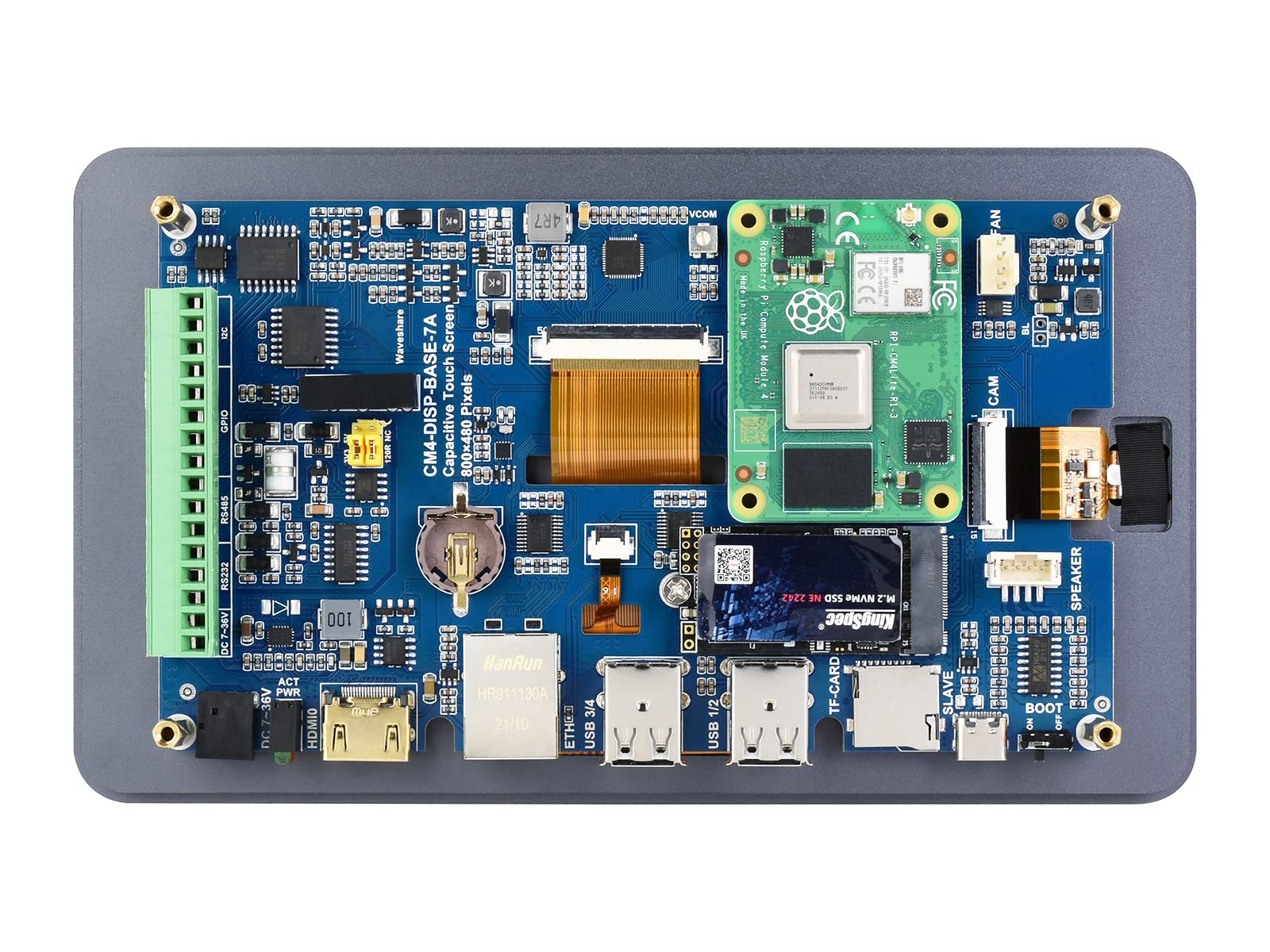 Amazon.co.jp: Waveshare 7インチタッチスクリーンオールインワン