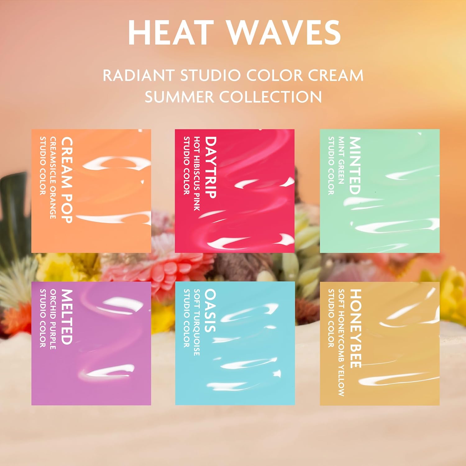 ILNP Heat Waves - Radiant Summer Nail Polish Collection, Studio Color High Performance Color Coat