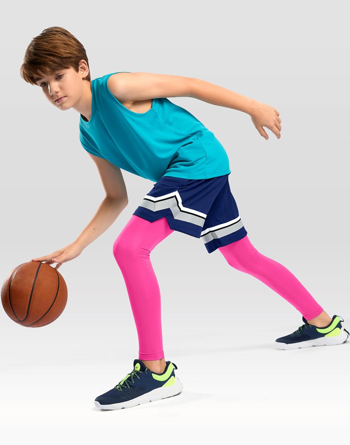 G Gradual Boys Compression Leggings Quick Dry Youth Basketball Football Pants Base Layer Sports Tights for Boys - Image 7