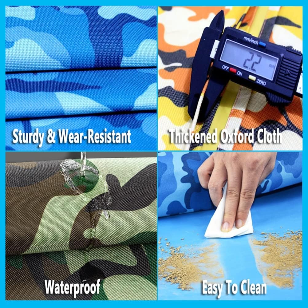 1PCS Teamwork Game Play Running Mat, Kids Adult Sports Game Oxford Cloth Run Mat, Outdoor Day Outdoor Carnival Activity Toys (Color : Blue, Size : Adult-20M/26FT)