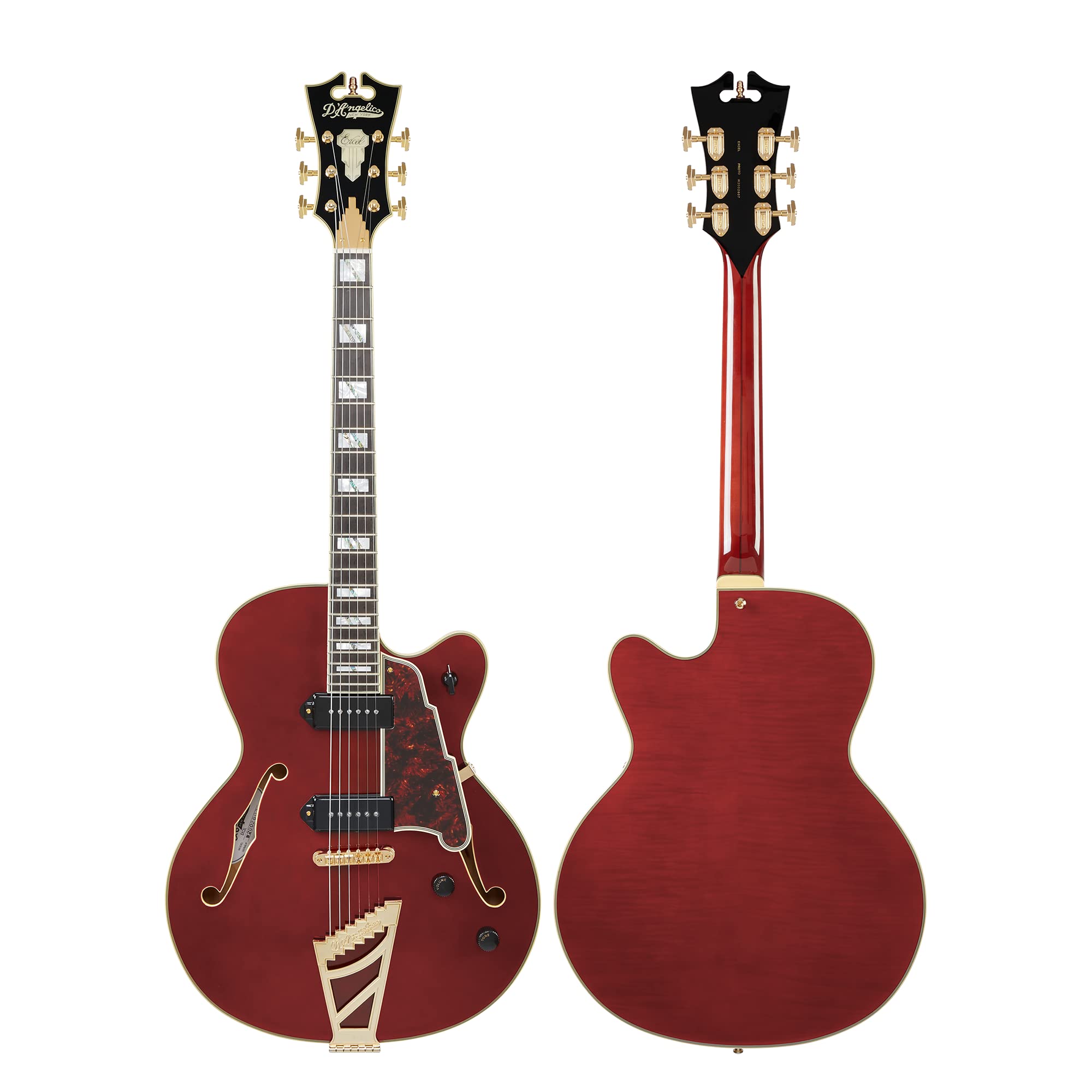 D'Angelico Excel 59 Viola Semi-Acoustic Guitar with Case