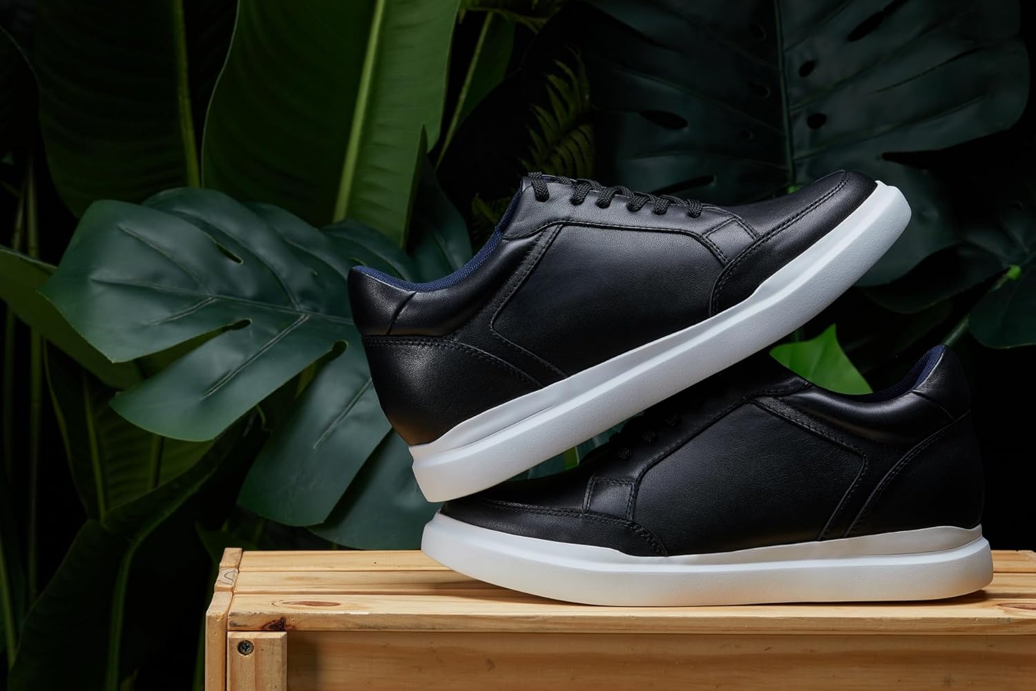 CALTO Men's Invisible Height Increasing Elevator Shoes - Lightweight Lace-up Casual Sneakers - 2.6 Inches Taller - Image 11