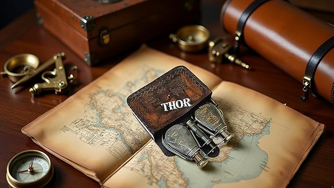 Catalejo de Latón Náutico con Estuche de Cuero miniatura 6