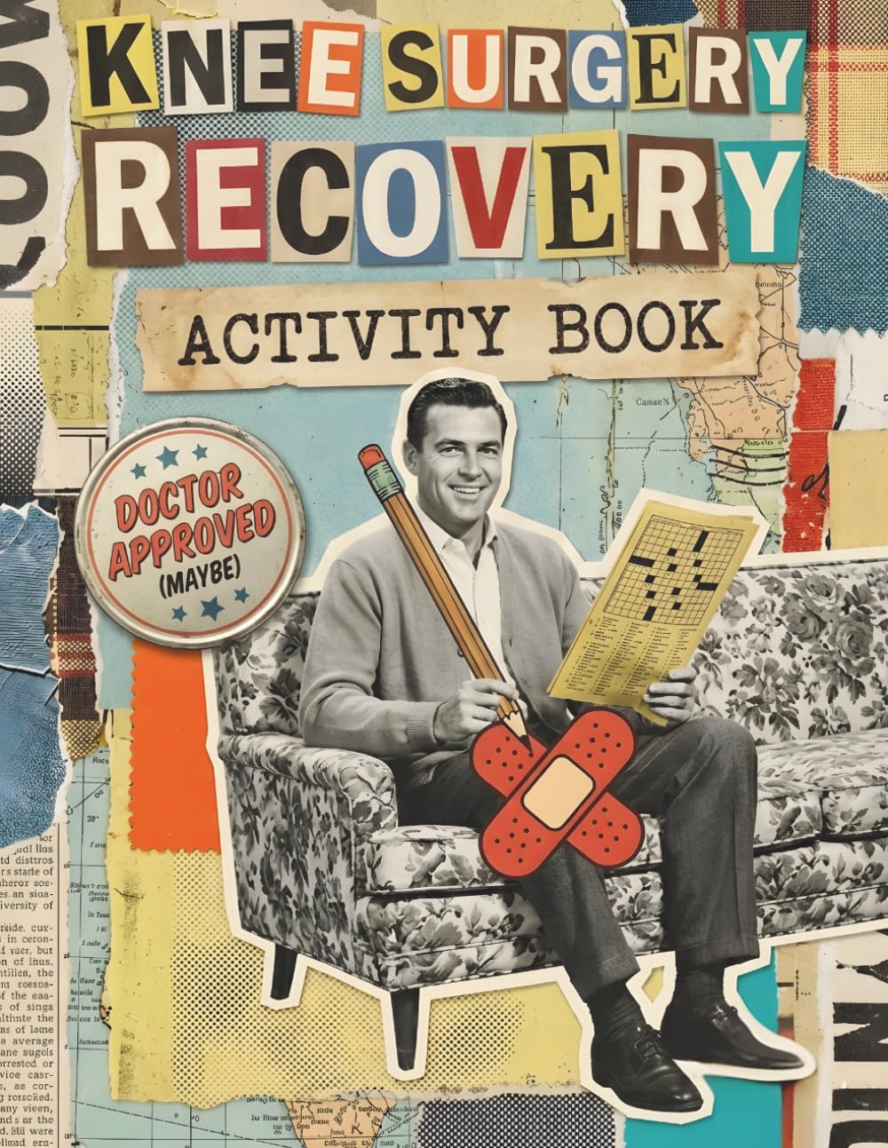 Knee Surgery Recovery Activity Book: 6 in 1 Puzzle Book for Total Knee Replacement, ACL & Orthopedic Surgery Recovery Gift