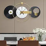 36x20 Inches Large Wall Clocks for Living Room, Modern Silent Non-Ticking Decorative Clock for Kitchen, Bedroom, Home & Office Decor