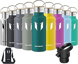 Super Sparrow Stainless Steel Water Bottle – Children's Water Bottle – 350 ml/500 ml/620 ml/750 ml/1L – Standard Mouth Thermal Bottle – BPA Free for Children and Adults, Sports, Office, Yoga, Cycling