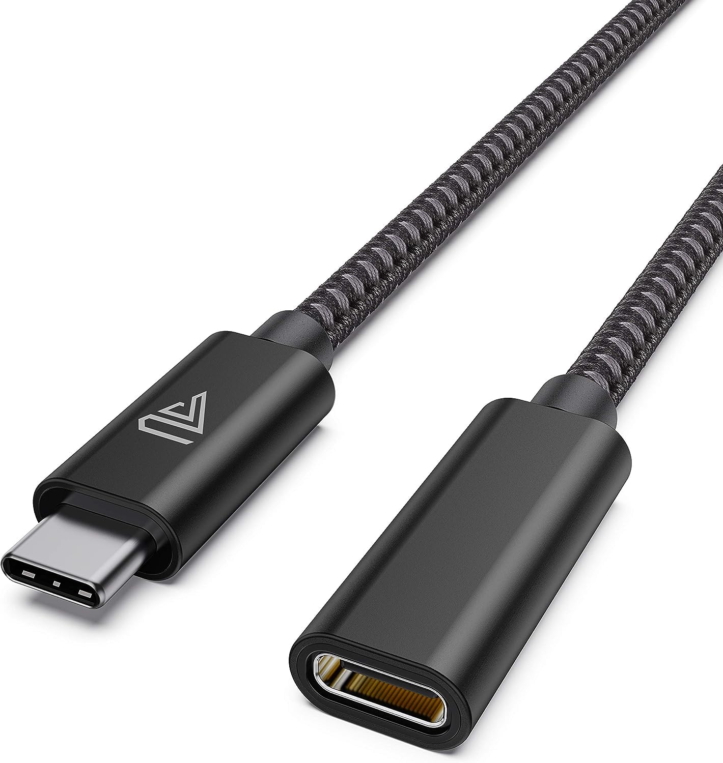 CENXIUSB Type C Extension Cable, USB 3.1(5gbps) Type C Male to Female Extension Charging & Sync for MacBook Air M2/ M1/ Pro, iPad Pro 2021 Dell XPS Surface Book- Black (10FT(3m))