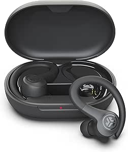 JLab Go Sport+ Wireless Workout Earbuds Featuring C3 Clear Calling, Secure Earhook Sport Design, 35+ Hour Bluetooth Playtime, and 3 EQ Sound Settings (Graphite) asin的图片