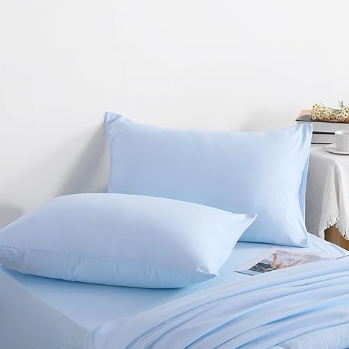 Miniatura 6 de NTBAY Juego de edredón individual con sábanas, 5 piezas de ropa de cama suave y transpirable, cama individual en una bolsa, juego de edredón de