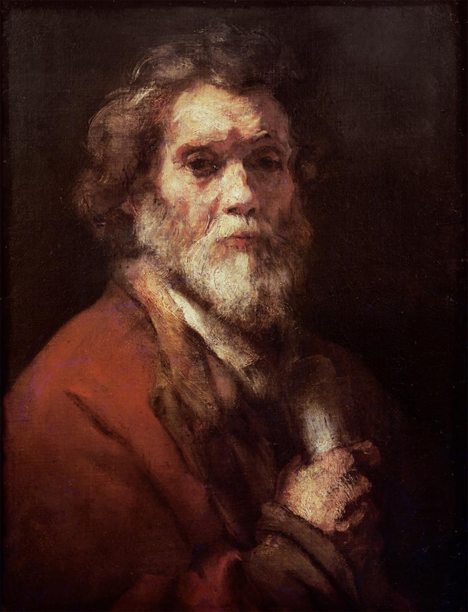 Posteriik No Frame Vintage Classic Picture Landscape Artwork Head Of An Old Man By Carel Fabritius Portrait Canvas Painting For Office Home Decor 60X90cm