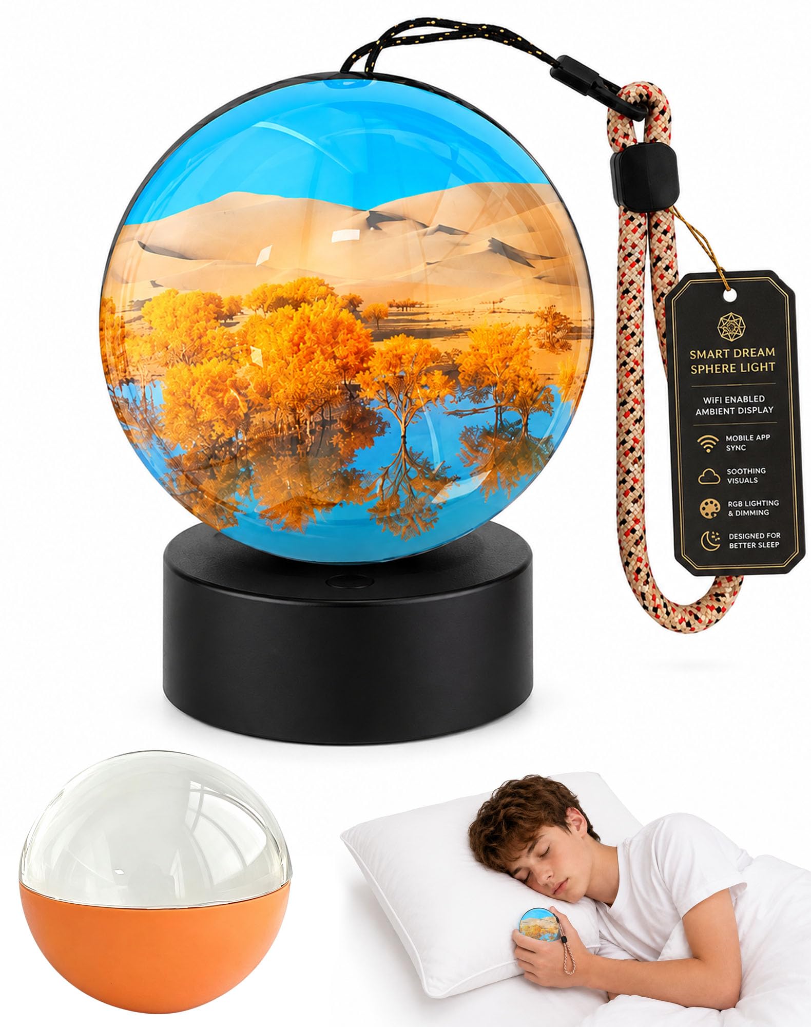 DreamSphere Ball for Sleep Autism, Dream Sphere Ball for Sleeping，Orange