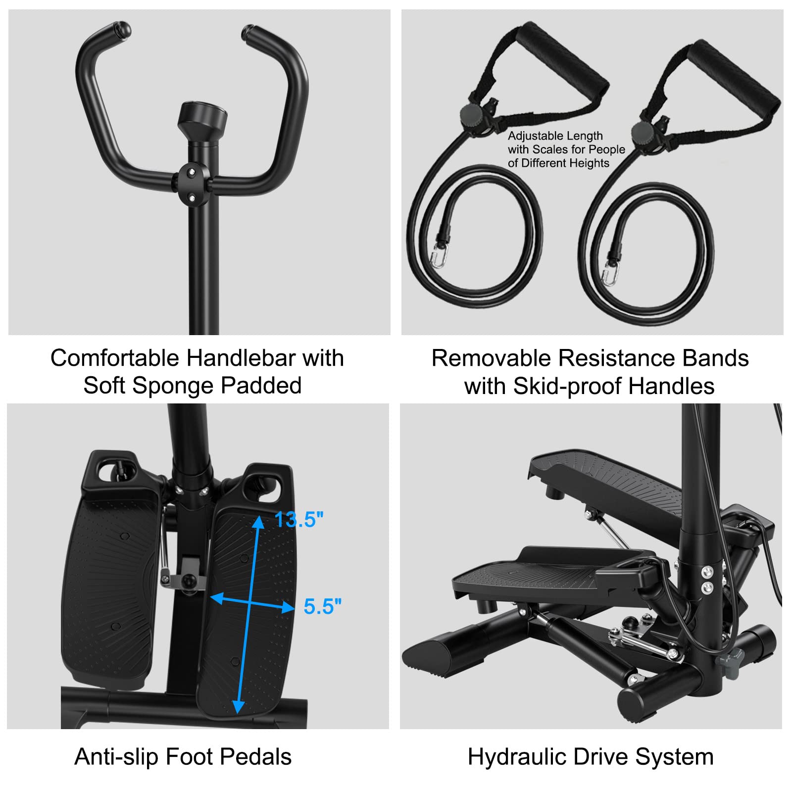 Buy SPORFIT Stair Stepper Exercise Machine,Mini Steppers Under Desk