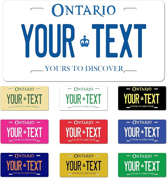 Ontario License Plate, 6"×12" Custom License Plate - 1