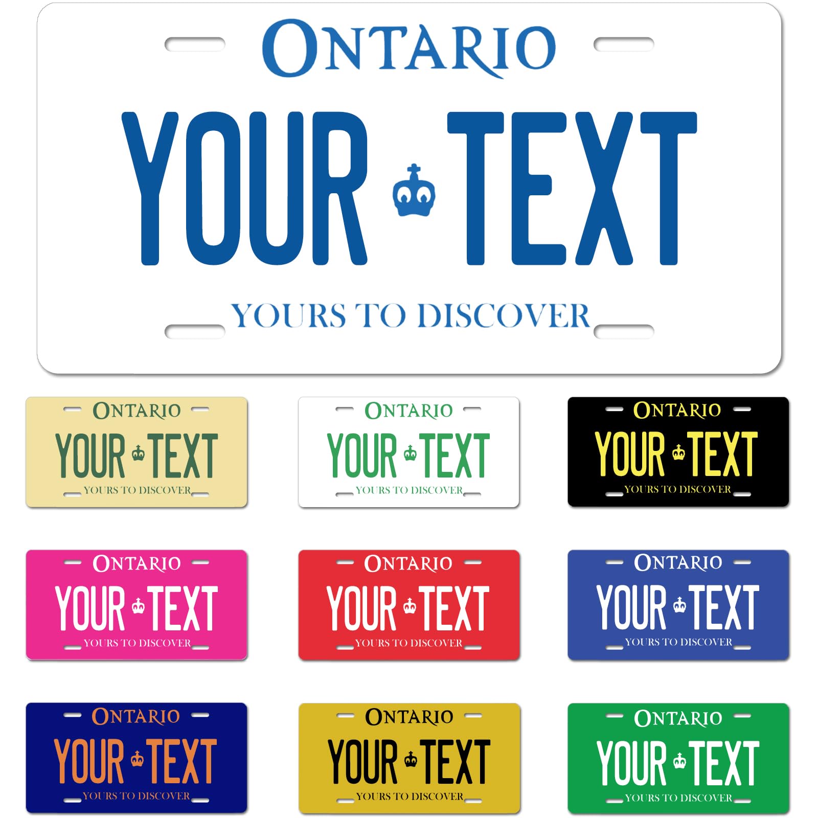 Ontario License Plate, 6"×12" Custom License Plate