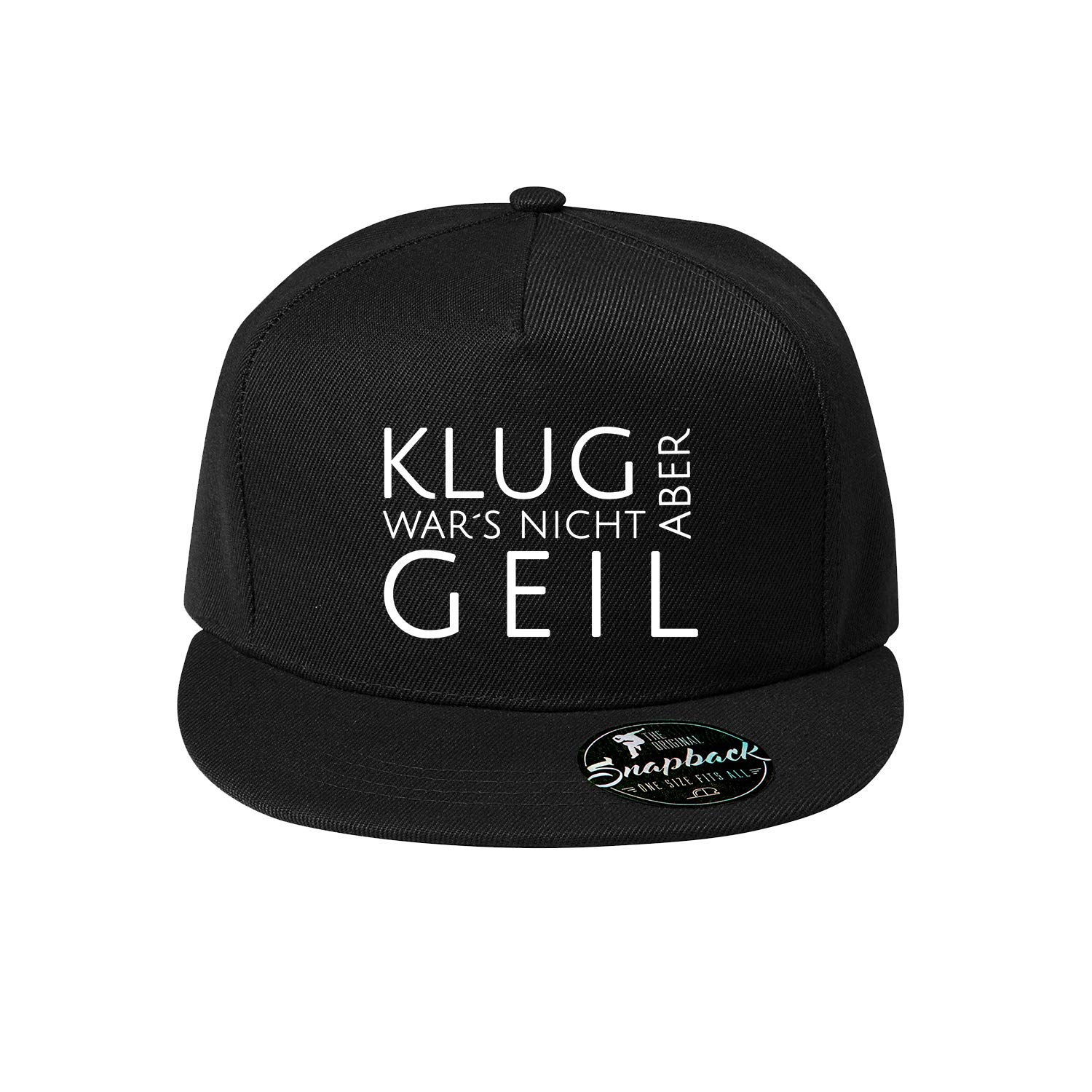 „Klug War’s Nicht Aber Geil“ Baseball Cap – Unisex Snapback Mit Coolem Spruch