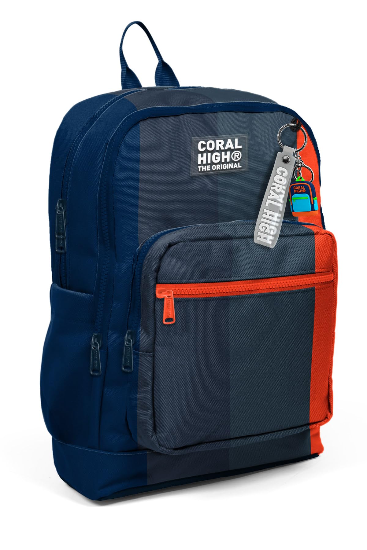 Coral High Kids Renkli Çizgili Dört Bölmeli Okul Sırt Çantası 23782