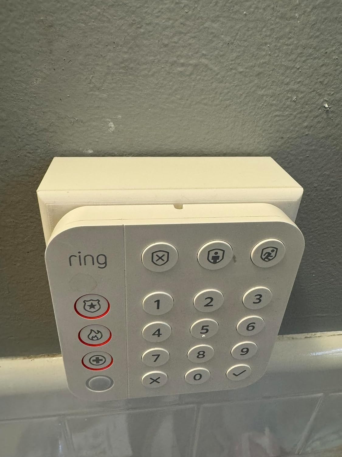 Electrical Outlet Wall Mount for Ring Alarm Keypad - 3D Printed (Keypad Not Included)