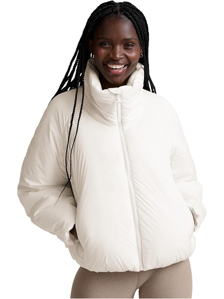 Blue Beyond Yoga Essential Warm Up Puffer Jacket