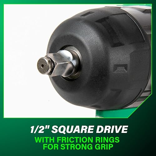 Miniatura 8 de Metabo HPT Llave de impacto de 12 pulgada sin escobillas inalámbrica MultiVolt de 36 V, herramienta eléctrica preferida, potente par con