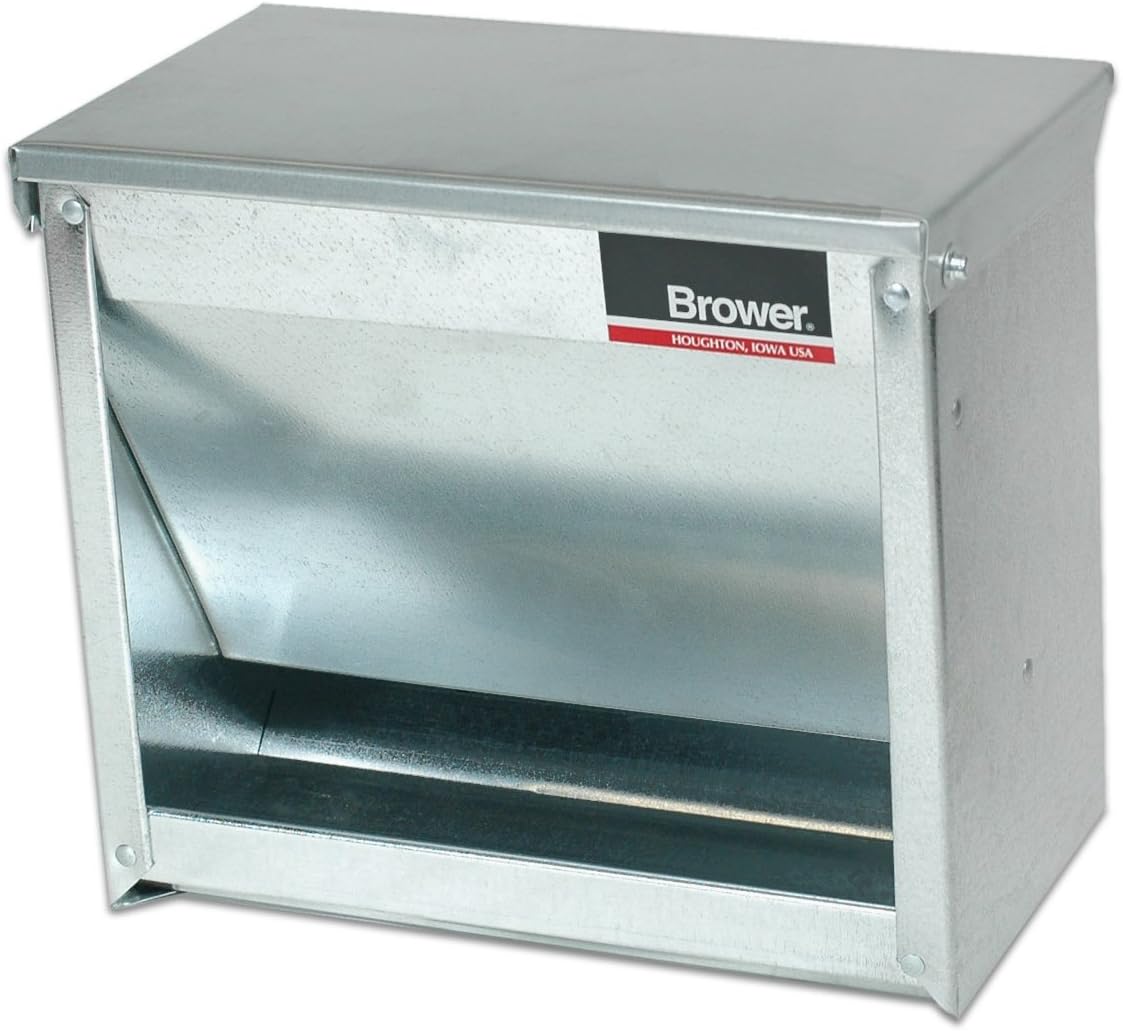 Brower 1CF O3611258 Small Animal Feeder, 6 lb, Steel