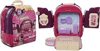 مجموعة مطبخ لوتسو 2 في 1 للاطفال، مجموعة العاب طبخ محمولة مع اكسسوارات، للاعمار من 3 سنوات فما فوق